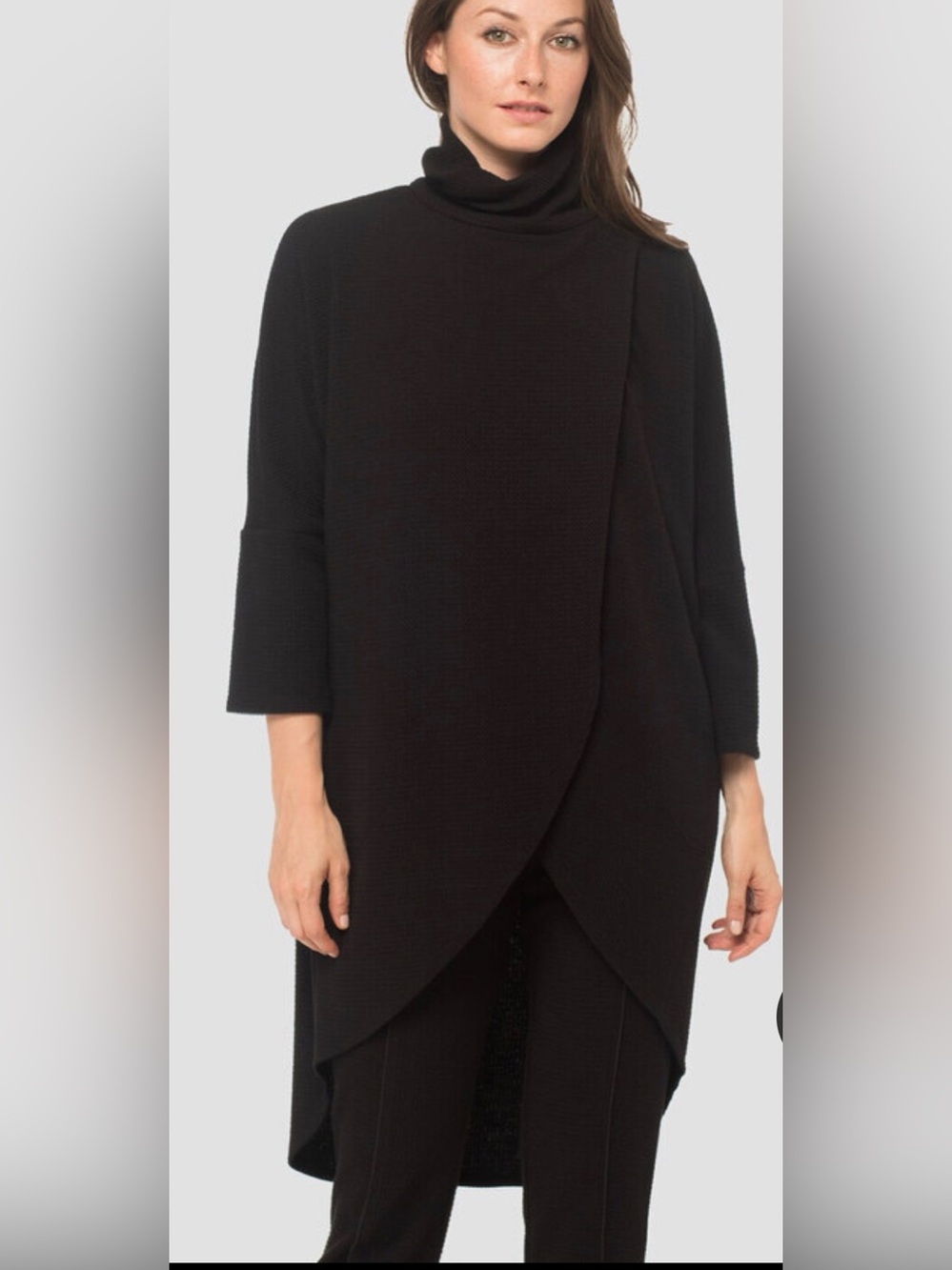 Joseph Ribkoff Black Turtleneck Tunic Size 18